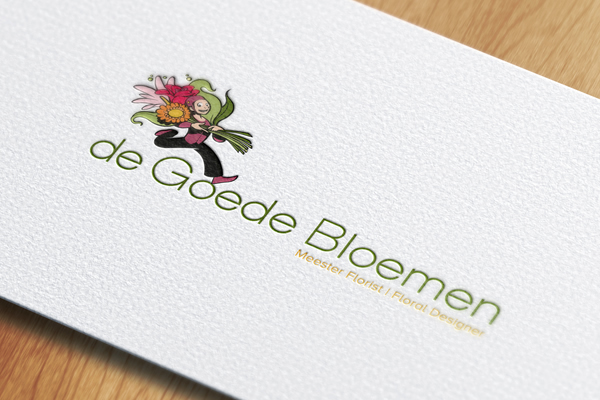 Communicatiebureau Solid Designs uit regio Gent maakt getekend logo voor bloemenzaak in Brasschaat